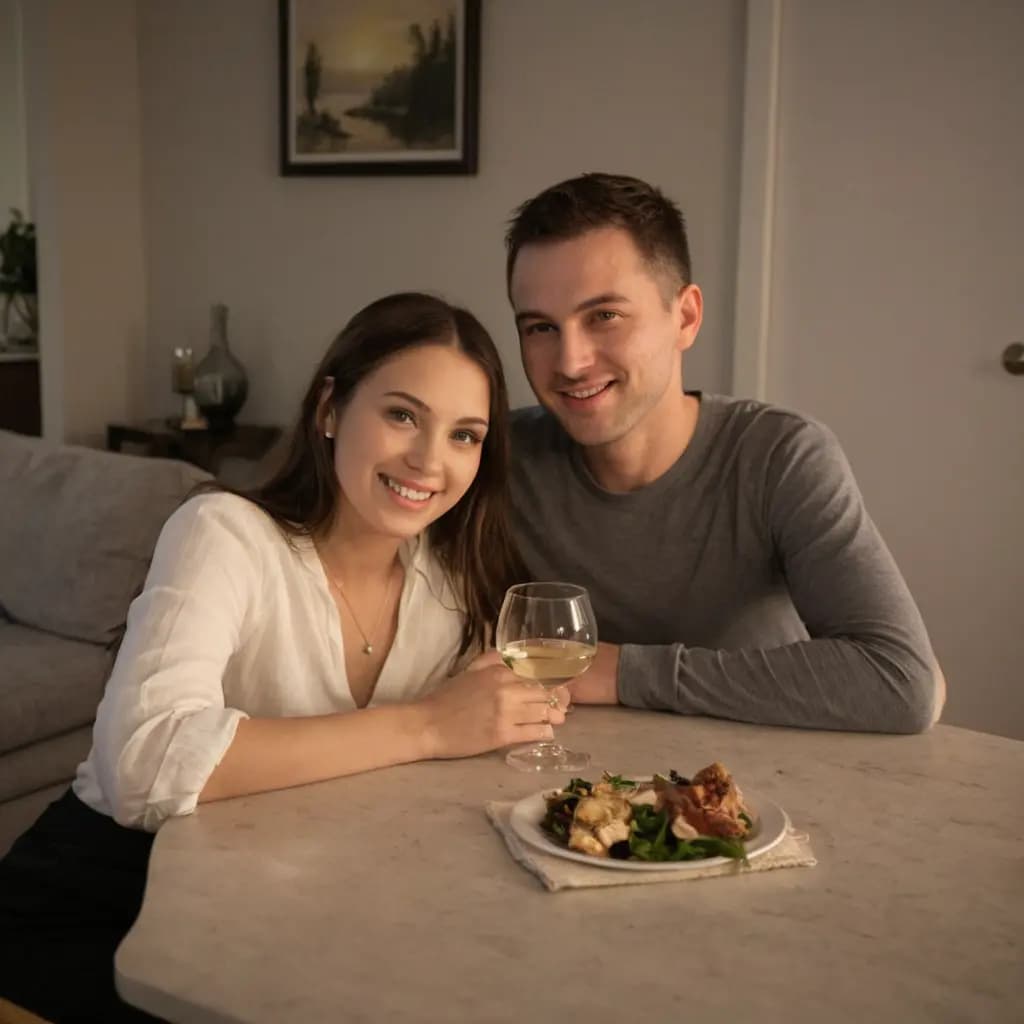 Zwei Personen töpfern gemeinsam am Tisch